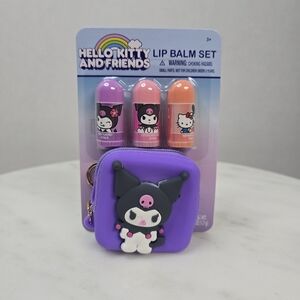 Hello Kitty Lip Balm Set - Purple, Pink, Orange